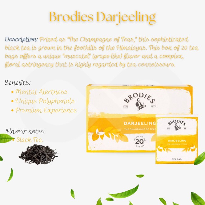 BRODIES� Tea Darjeeling 20 un.