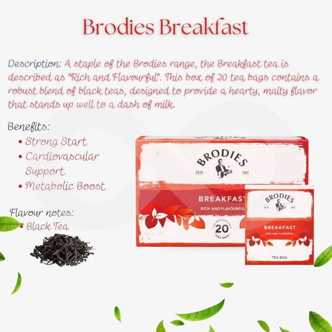 BRODIES® Thee Ontbijt Met 20 st.