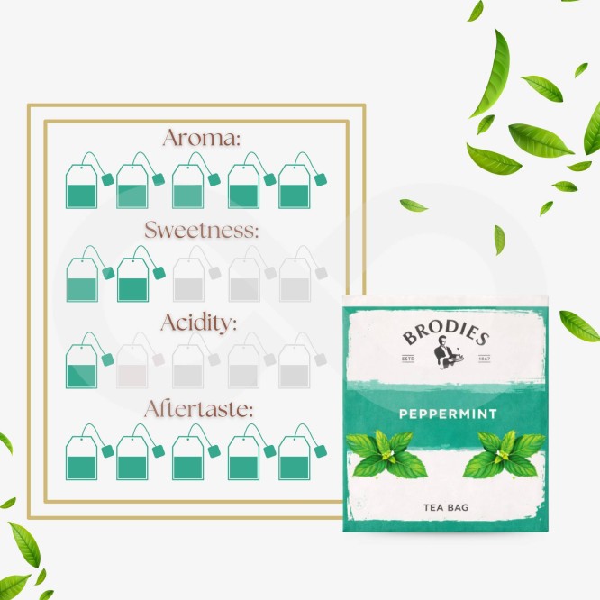 BRODIES® Thé à La Menthe Poivrée 20 u.