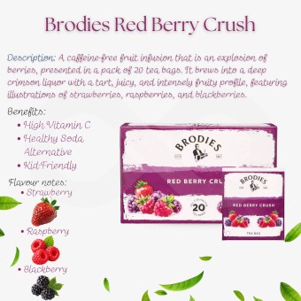 BRODIES� T� Red Berry Crush 20 pz.