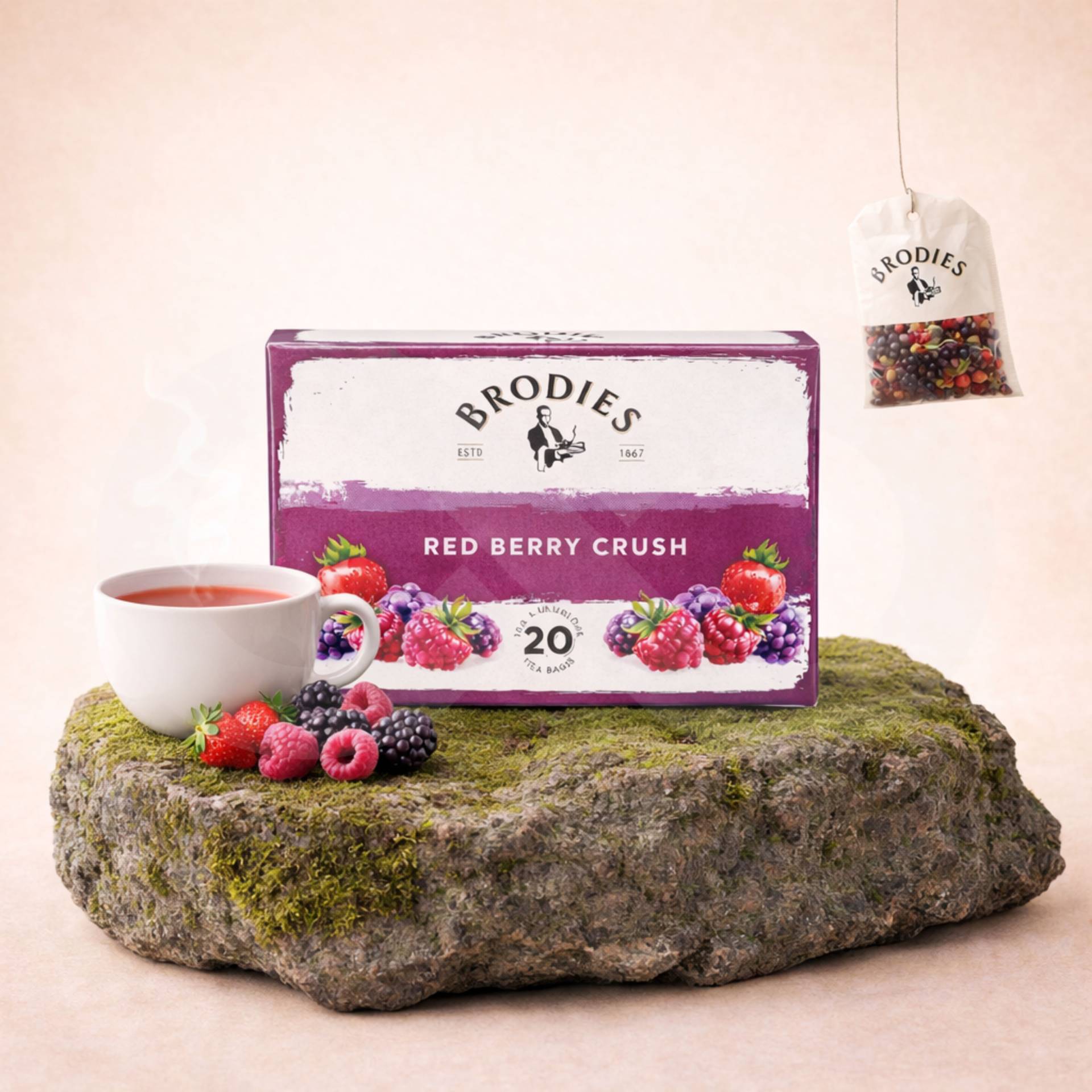 BRODIES® Tee Red Berry Crush 20 Stk.