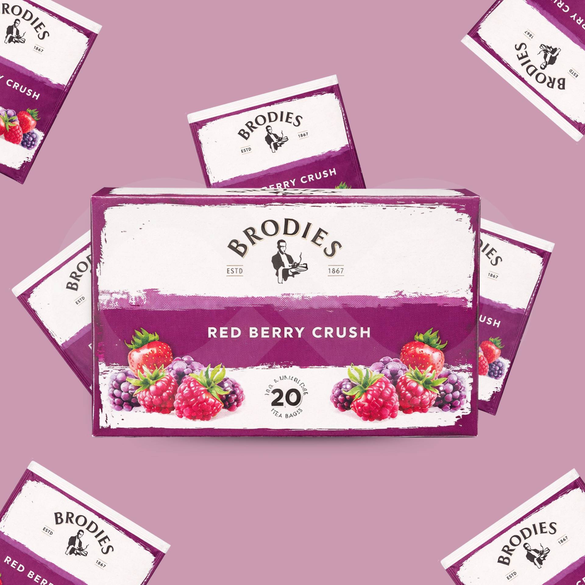 BRODIES® Tee Red Berry Crush 20 Stk.
