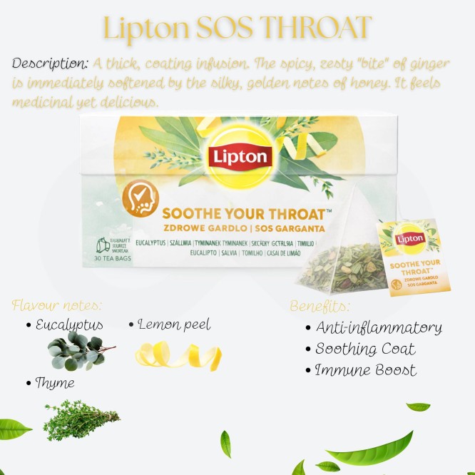 LIPTONŽ Tea SOS Throat 20 un.