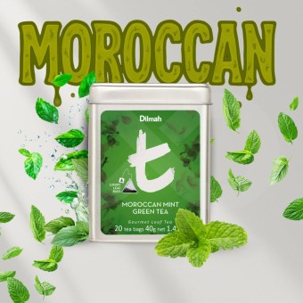 DILMAH® Chá Moroccan Mint Green Tea 20 un.