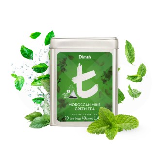 DILMAH® Chá Moroccan Mint Green Tea 20 un.