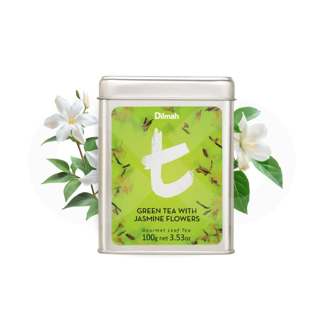 DILMAH® Chá Green Tea With Jasmine Flowers 20 un.