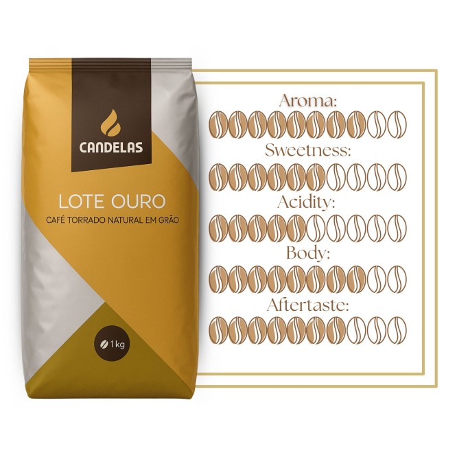 CANDELAS� Coffee Beans Lote Ouro 1kg