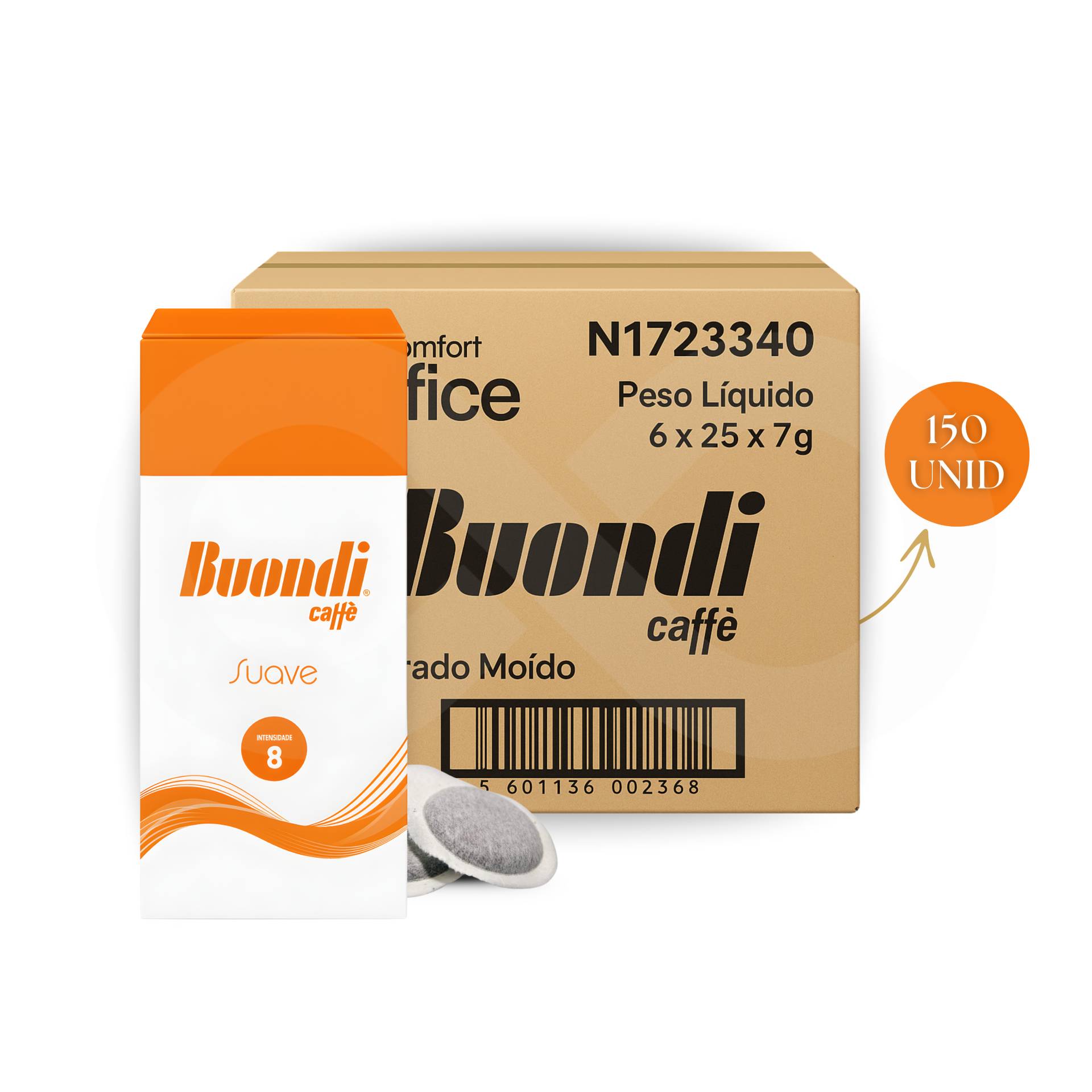 BUONDI® Kaffeepads Suave 150 Stk.