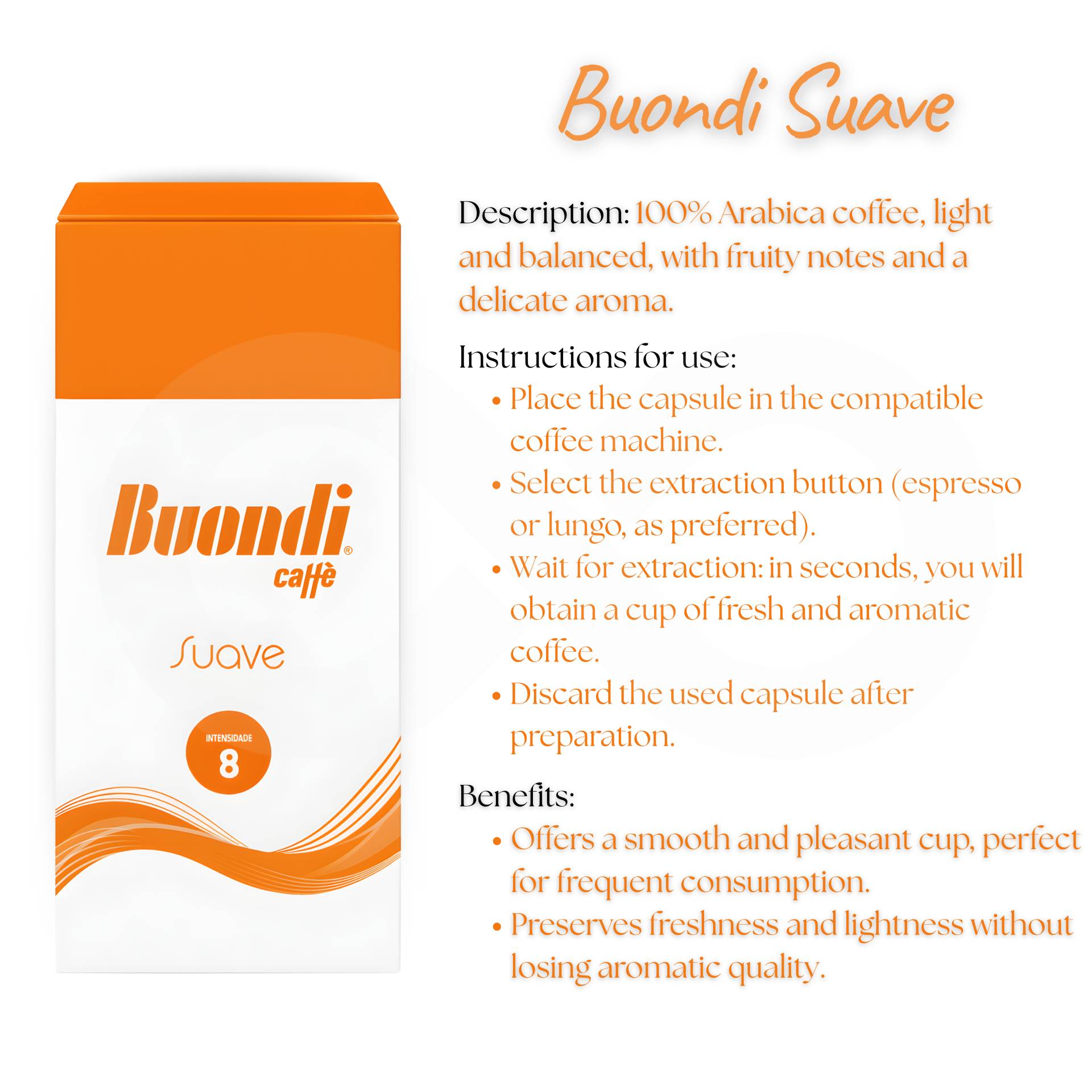 BUONDI® Kaffeepads Suave 150 Stk.