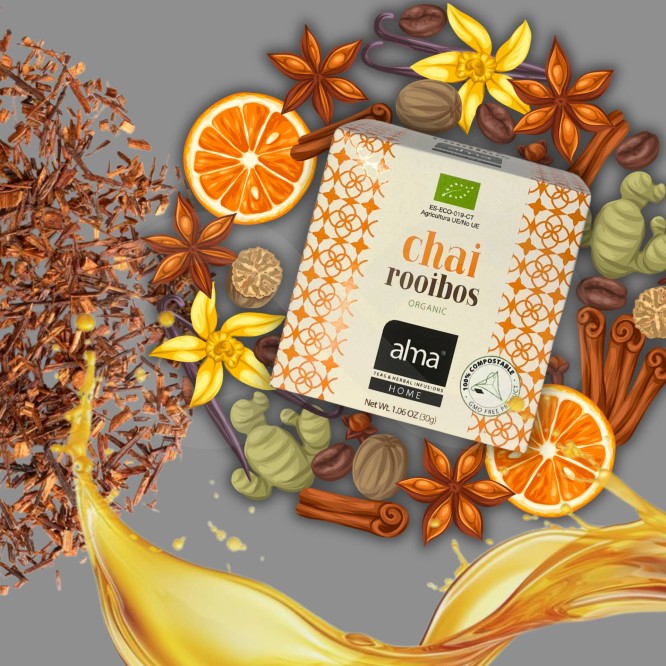 ALMA® Chá Chai Rooibos 15 un.