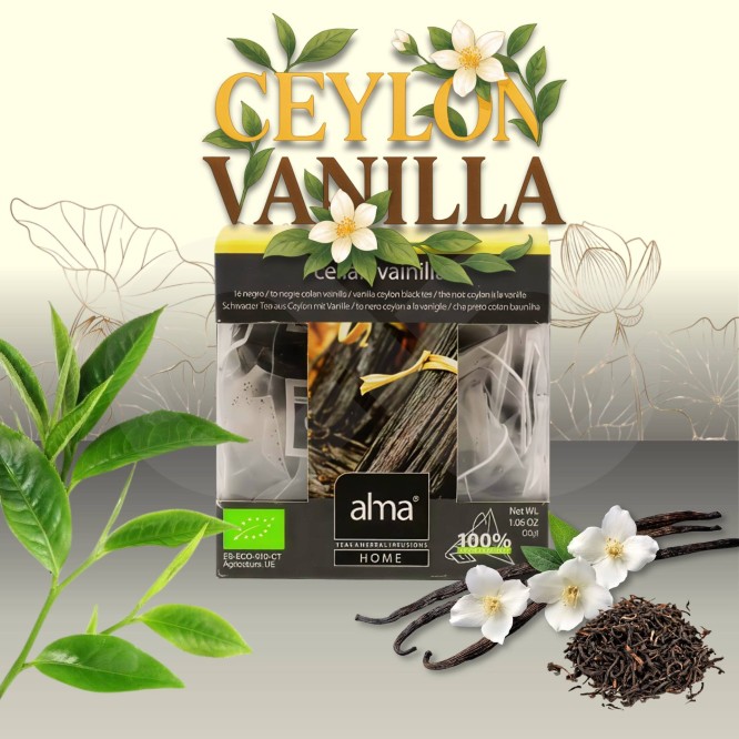 ALMA® Chá Ceilan Baunilha 15 un.