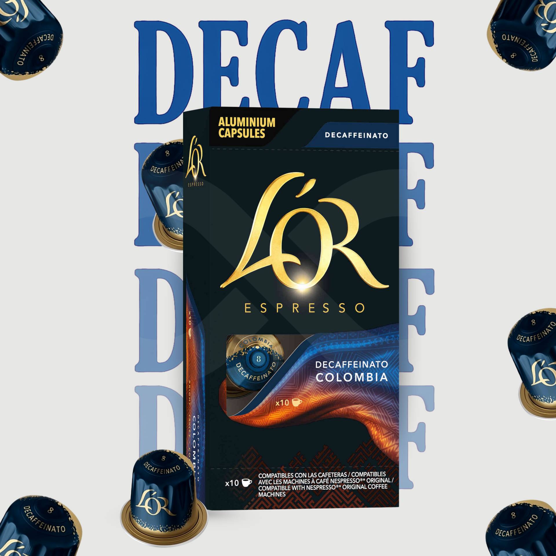 L´ORŽ Nespresso Capsules Colombia Decaf 10 un.