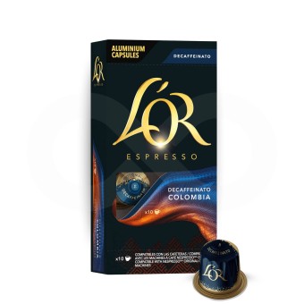 L�OR� C�psulas Nespresso Colombia Decaf 10 un.