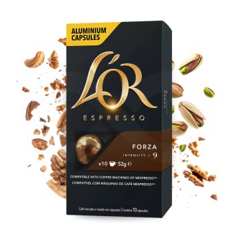 L�OR� C�psulas Nespresso Forza 10 un.
