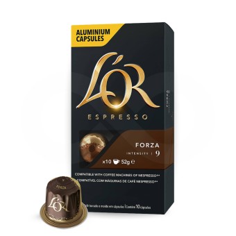 L�OR� C�psulas Nespresso Forza 10 un.
