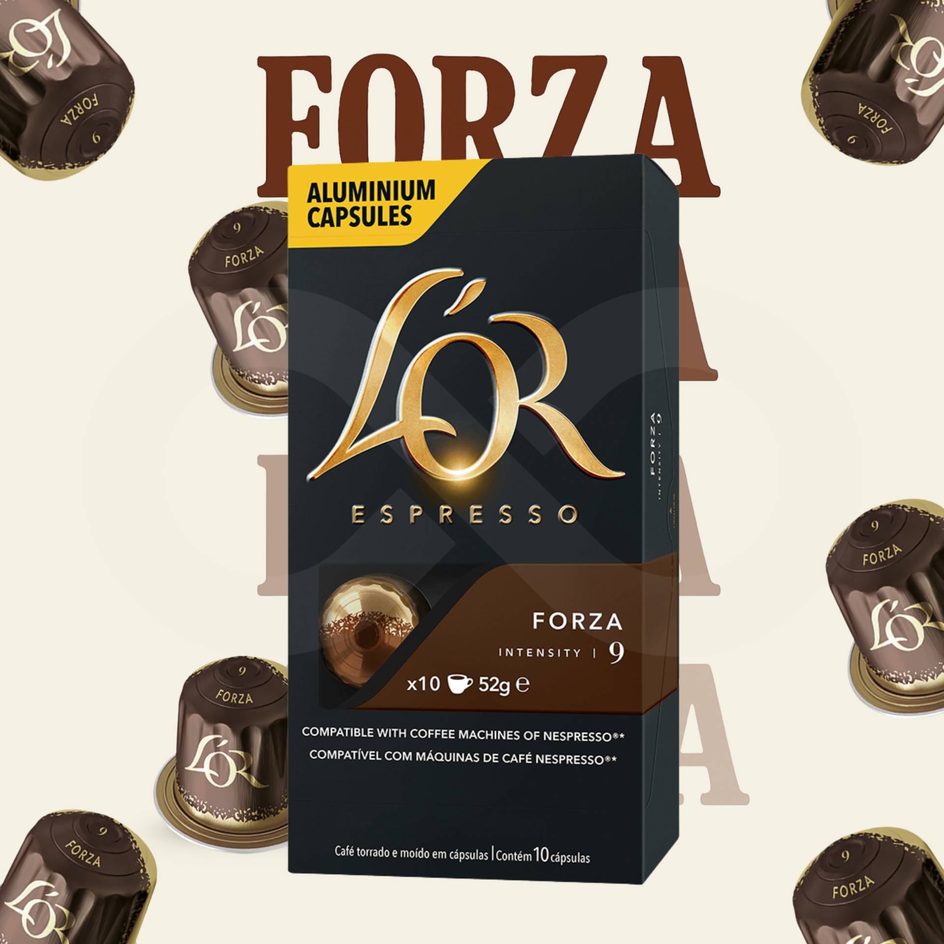 L´OR® Cápsulas Nespresso Forza 10 un.