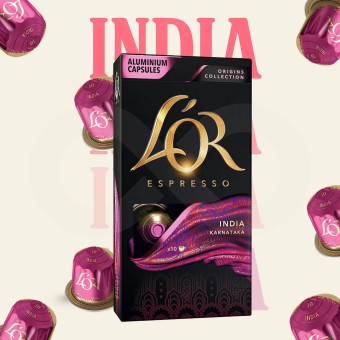 L�OR� C�psulas Nespresso India 10 un.