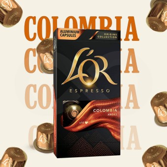 L�OR� C�psulas Nespresso Colombia 10 un.