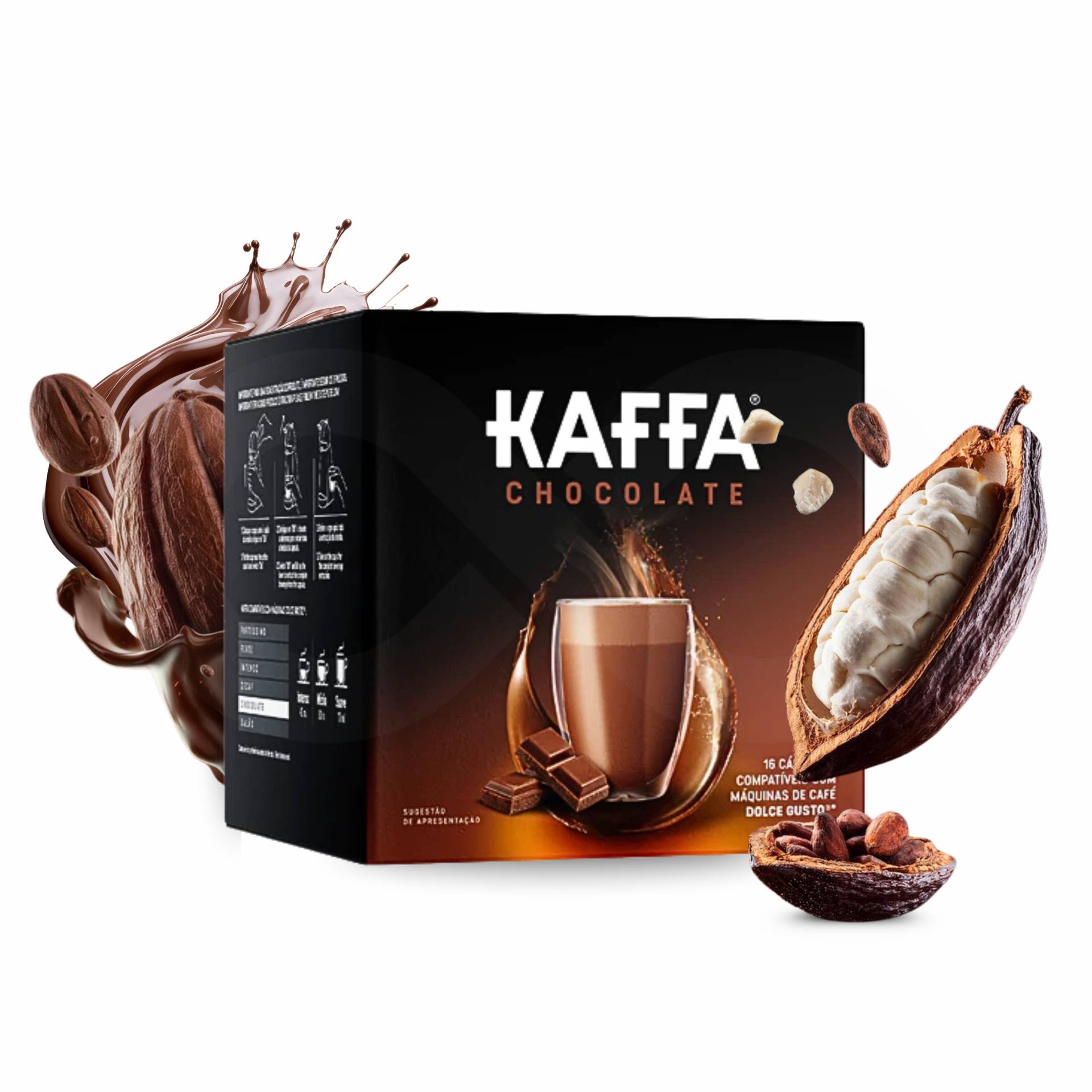 KAFFA® Cápsulas Dolce Gusto Chocolate 16 un.