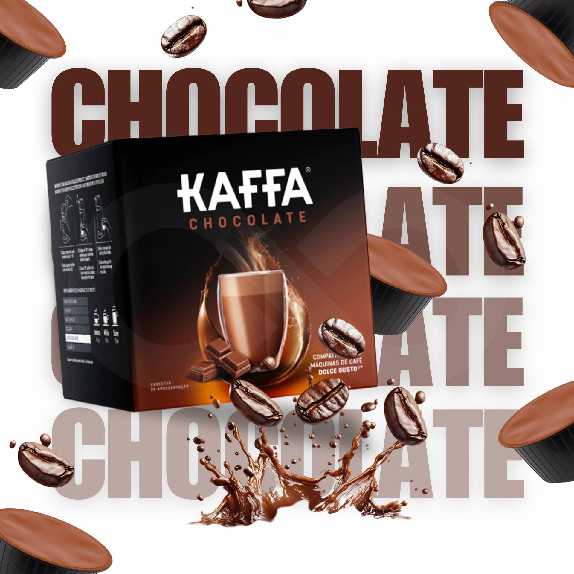 KAFFA® Cápsulas Dolce Gusto Chocolate 16 un.