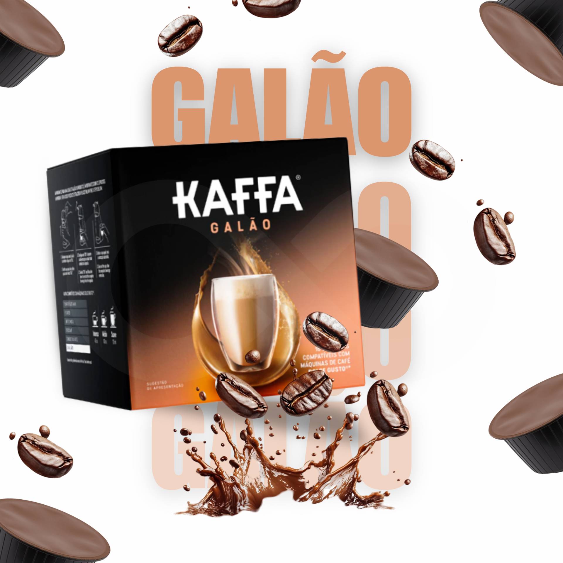 KAFFA® Cápsulas Dolce Gusto Galão 16 uds.