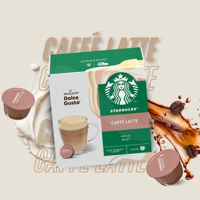 STARBUCKS® Dolce Gusto Capsules Caffè Latte 12 un.