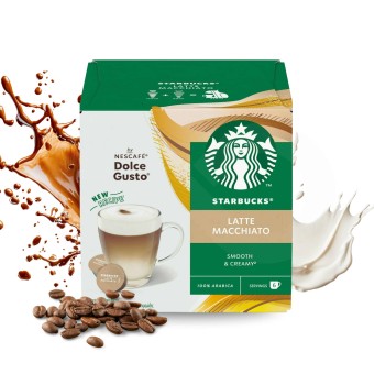 STARBUCKS� C�psulas Dolce Gusto Latte Macchiato 6 un.