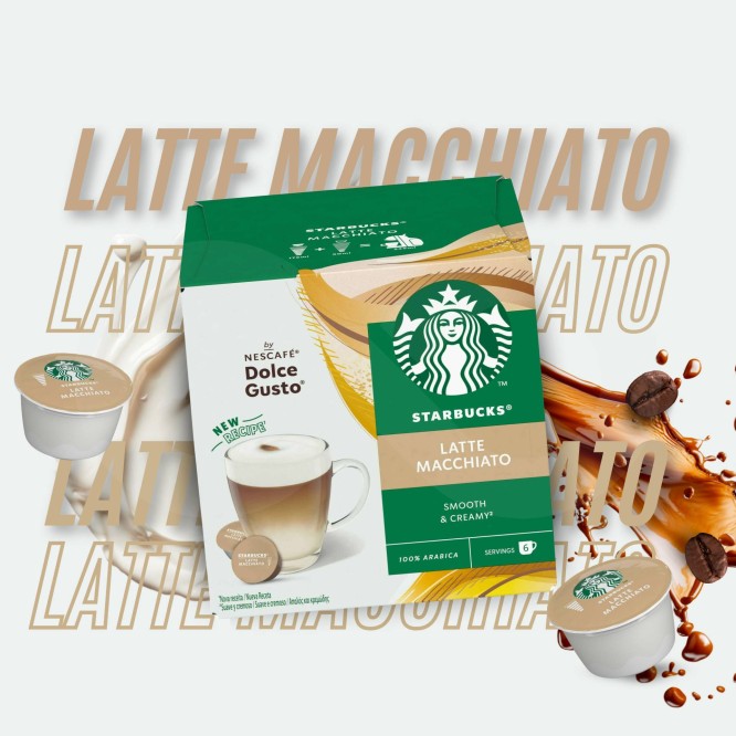 STARBUCKS� C�psulas Dolce Gusto Latte Macchiato 6 un.