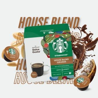 STARBUCKS� Dolce Gusto Capsules House Blend 12 un.