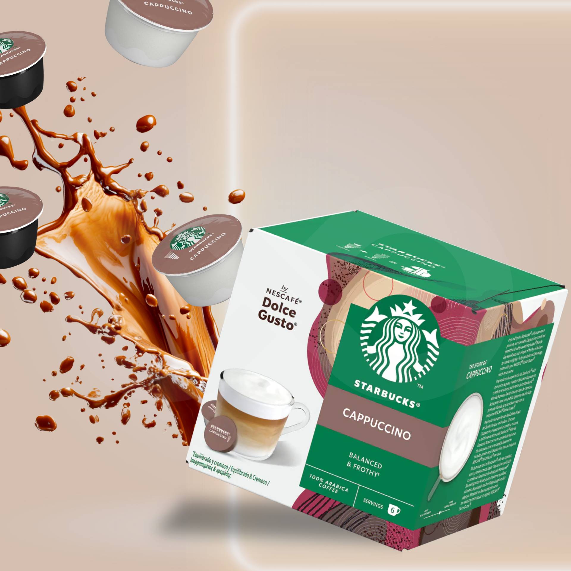STARBUCKS® Capsule Dolce Gusto Cappuccino 6 pz.