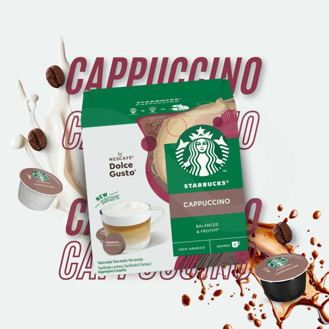 STARBUCKS® Capsules Dolce Gusto Cappuccino 6 u.