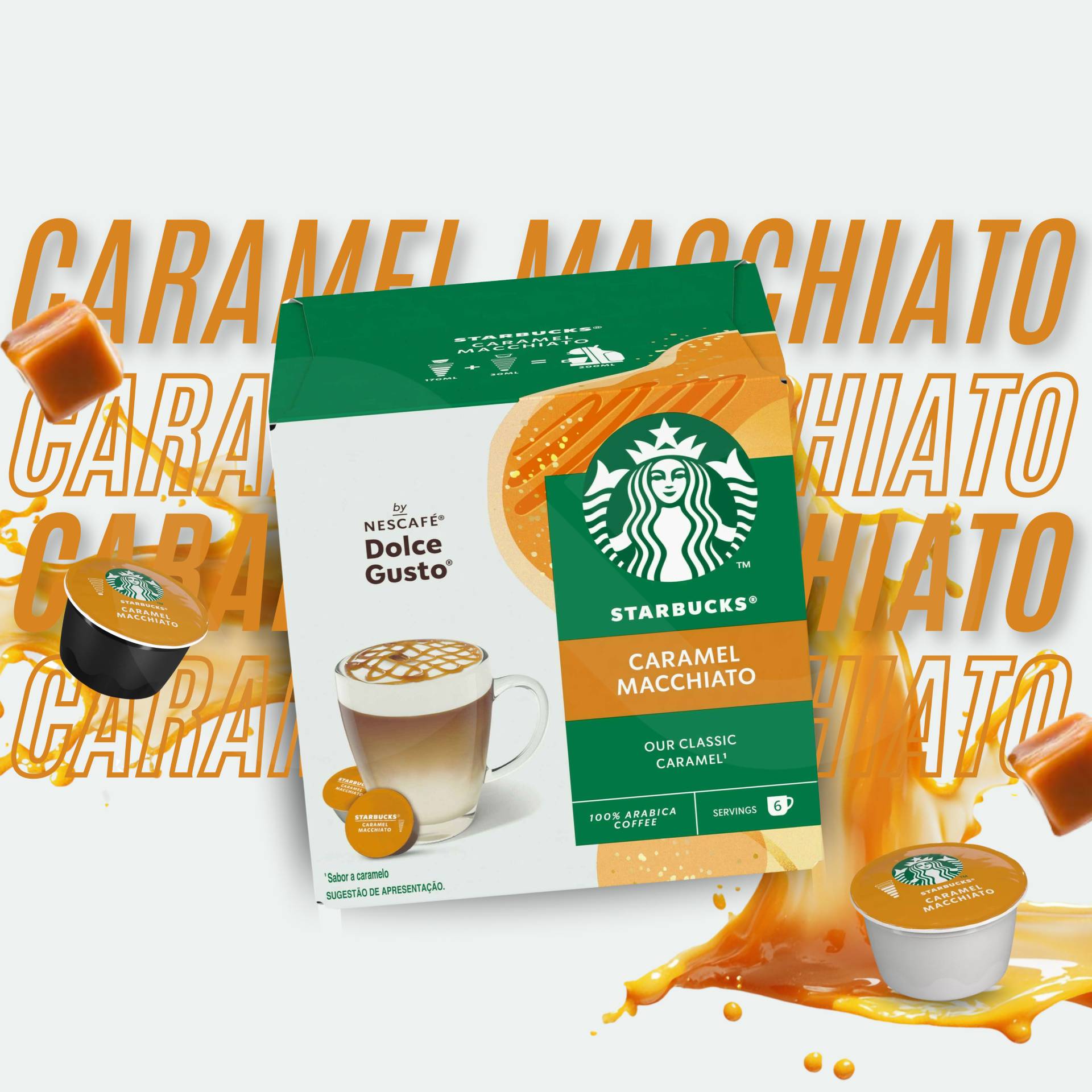 STARBUCKS® Dolce Gusto Capsules Caramel Macchiato 6 un.