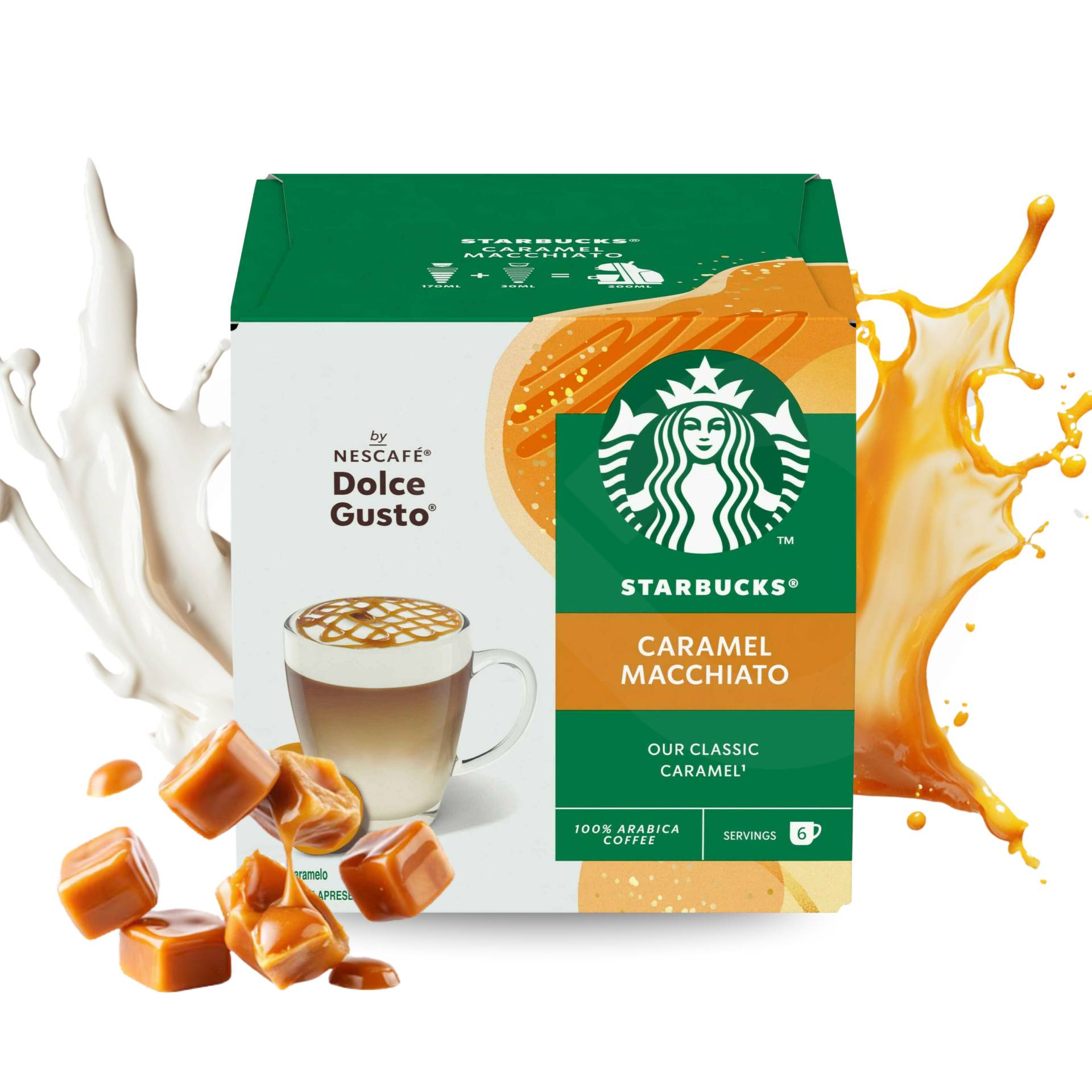 STARBUCKS® Dolce Gusto Capsules Caramel Macchiato 6 un.
