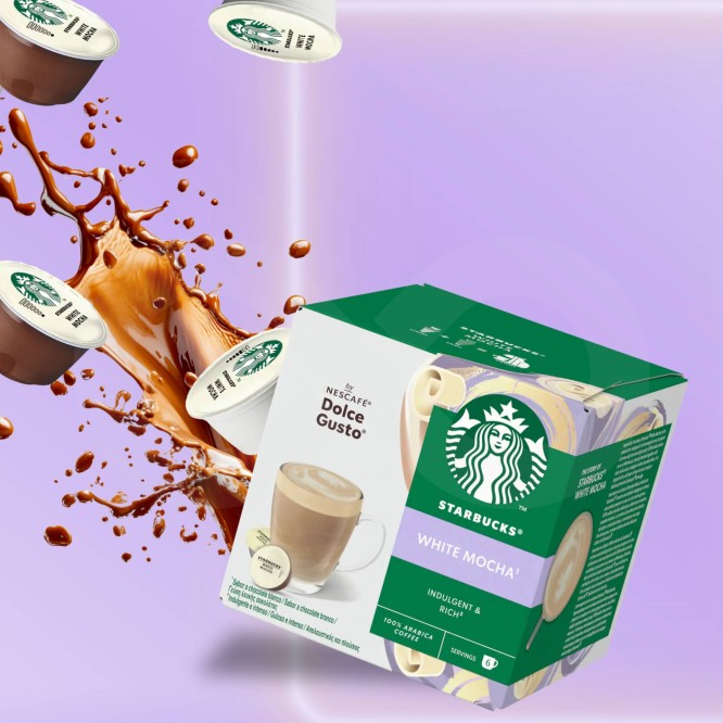 STARBUCKS� Capsules Dolce Gusto White Mocha 6 u.