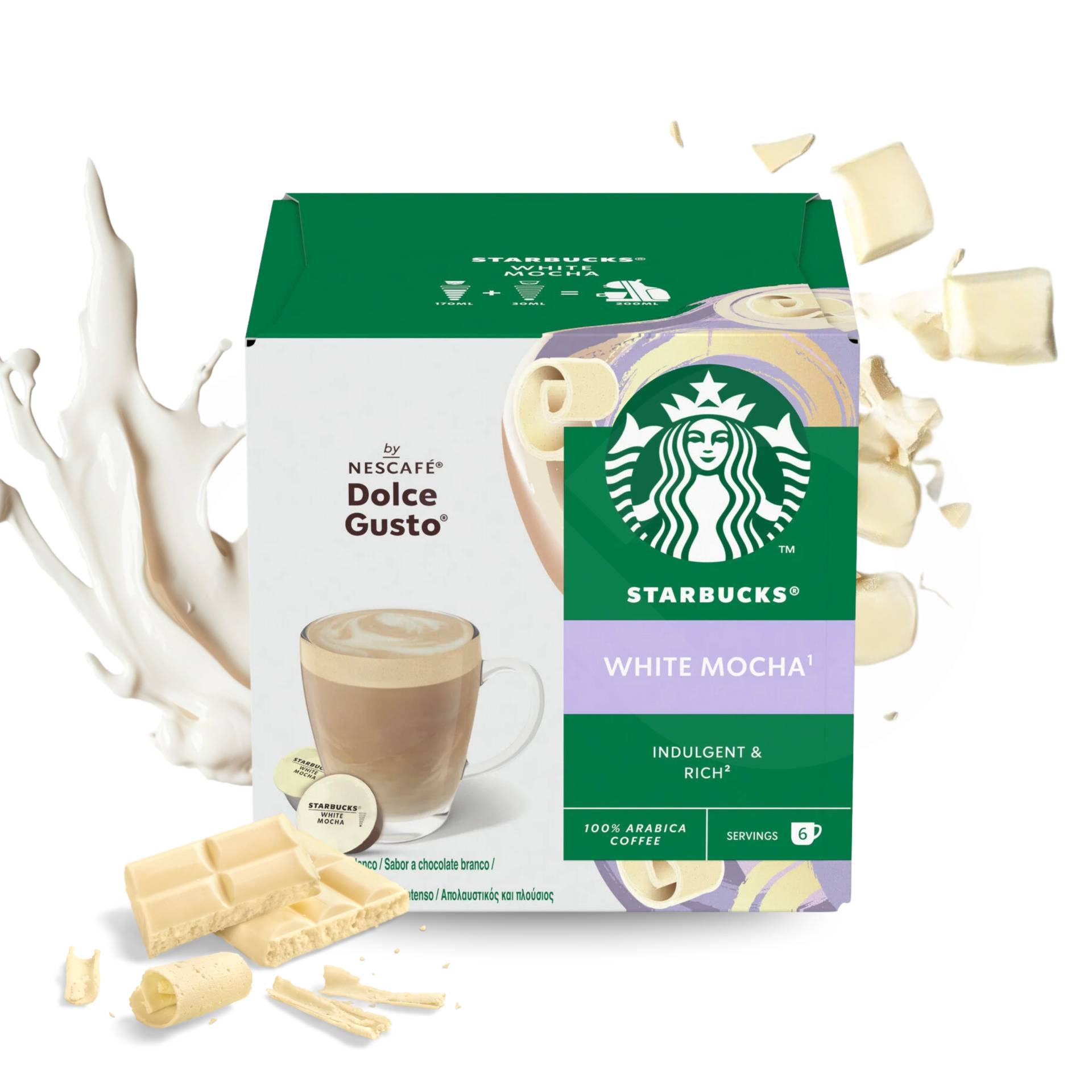 STARBUCKS® Cápsulas Dolce Gusto White Mocha 6 uds.