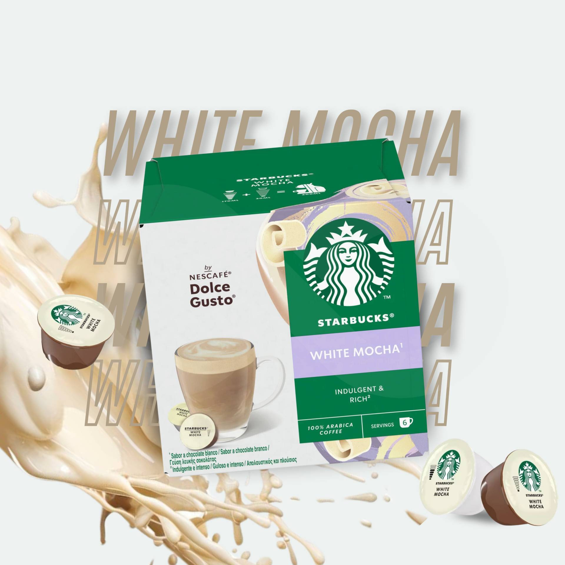 STARBUCKS® Capsules Dolce Gusto White Mocha 6 u.