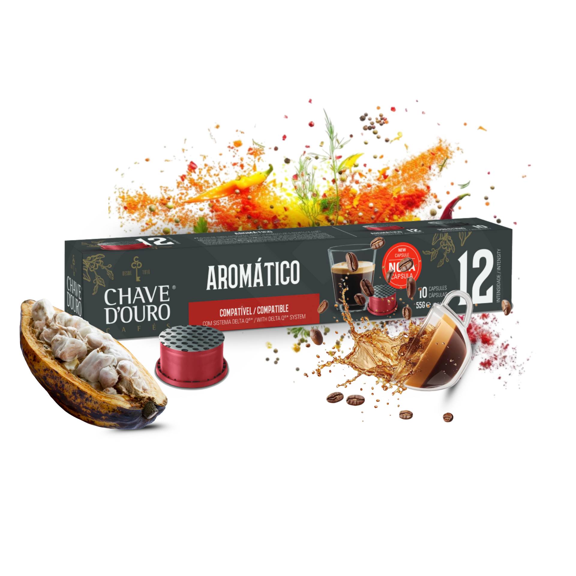 CHAVE D´OURO® Cápsulas Delta Q Aromático 10 un.