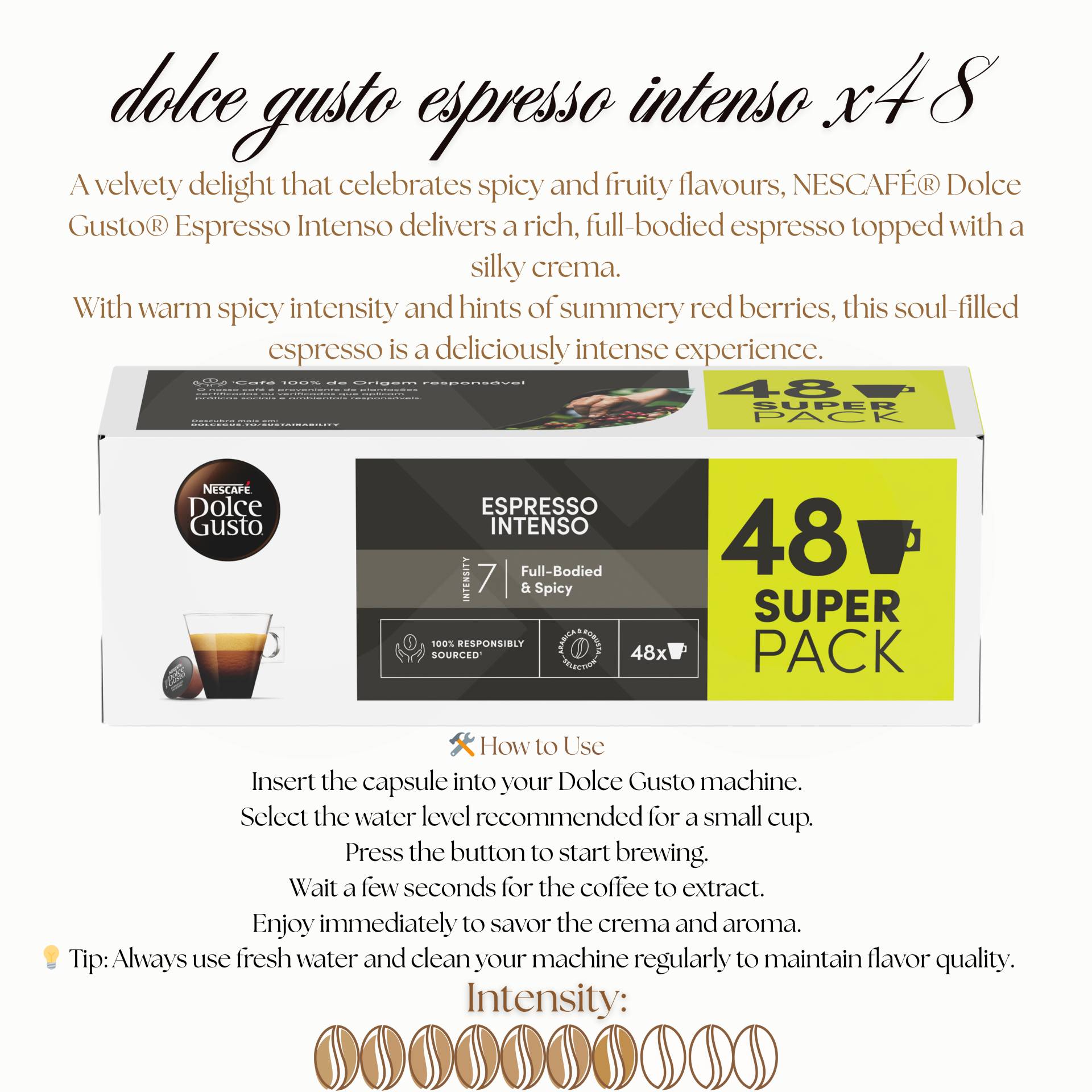 DOLCE GUSTO® Dolce Gusto Capsules Espresso Intenso 48 un.