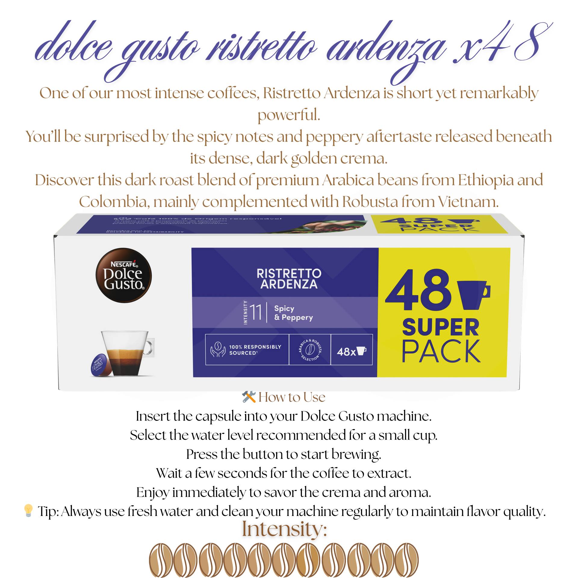 DOLCE GUSTO® Capsules Dolce Gusto Ristretto Ardenza 48 u.