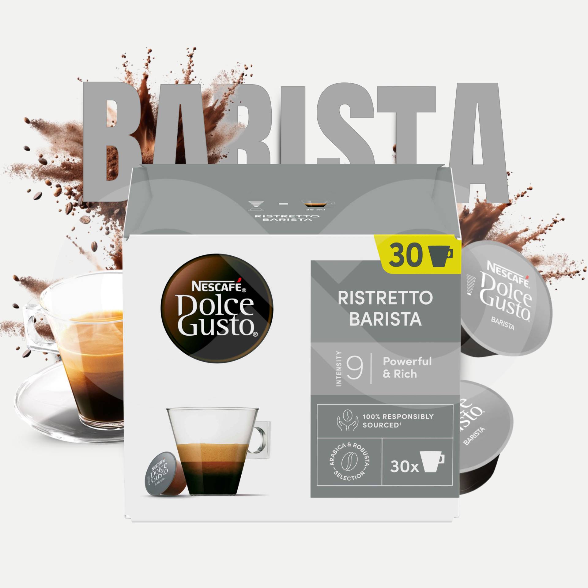 DOLCE GUSTO® Cápsulas Dolce Gusto Ristretto Barista 30 un.