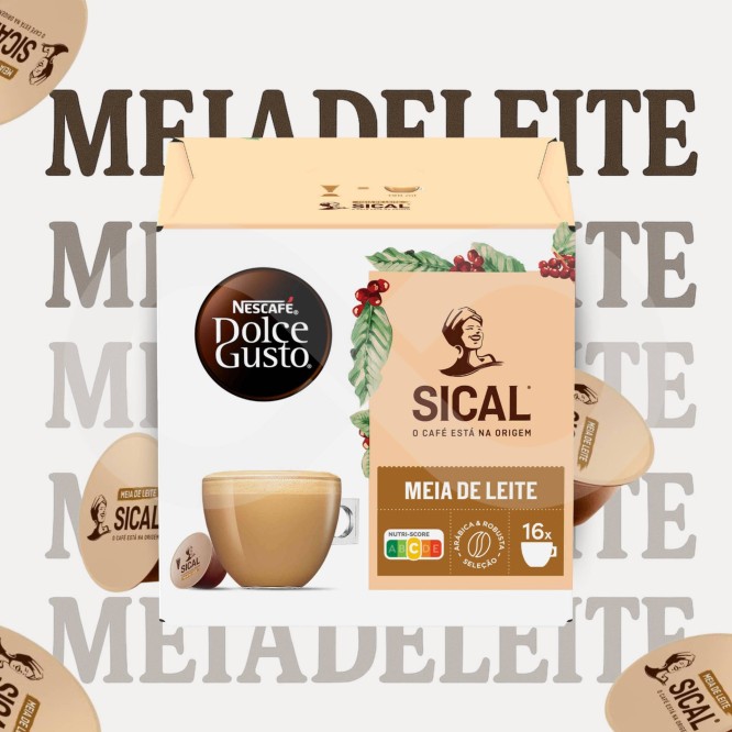 SICAL® Capsules Dolce Gusto Lait Demi-salé 16 u.