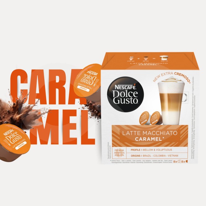 DOLCE GUSTO� C�p Dolce Gusto Latte Macchiato Caramel 16 uds.
