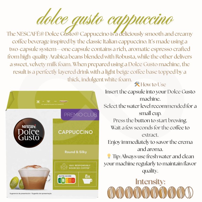 DOLCE GUSTO® Kapsulki Dolce Gusto Cappuccino 16 szt.