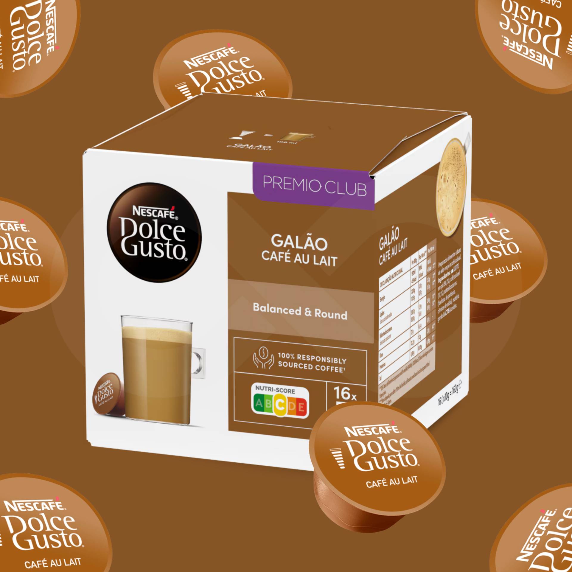 DOLCE GUSTO® Kapsulki Dolce Gusto Cafe Au Lait 16 szt.