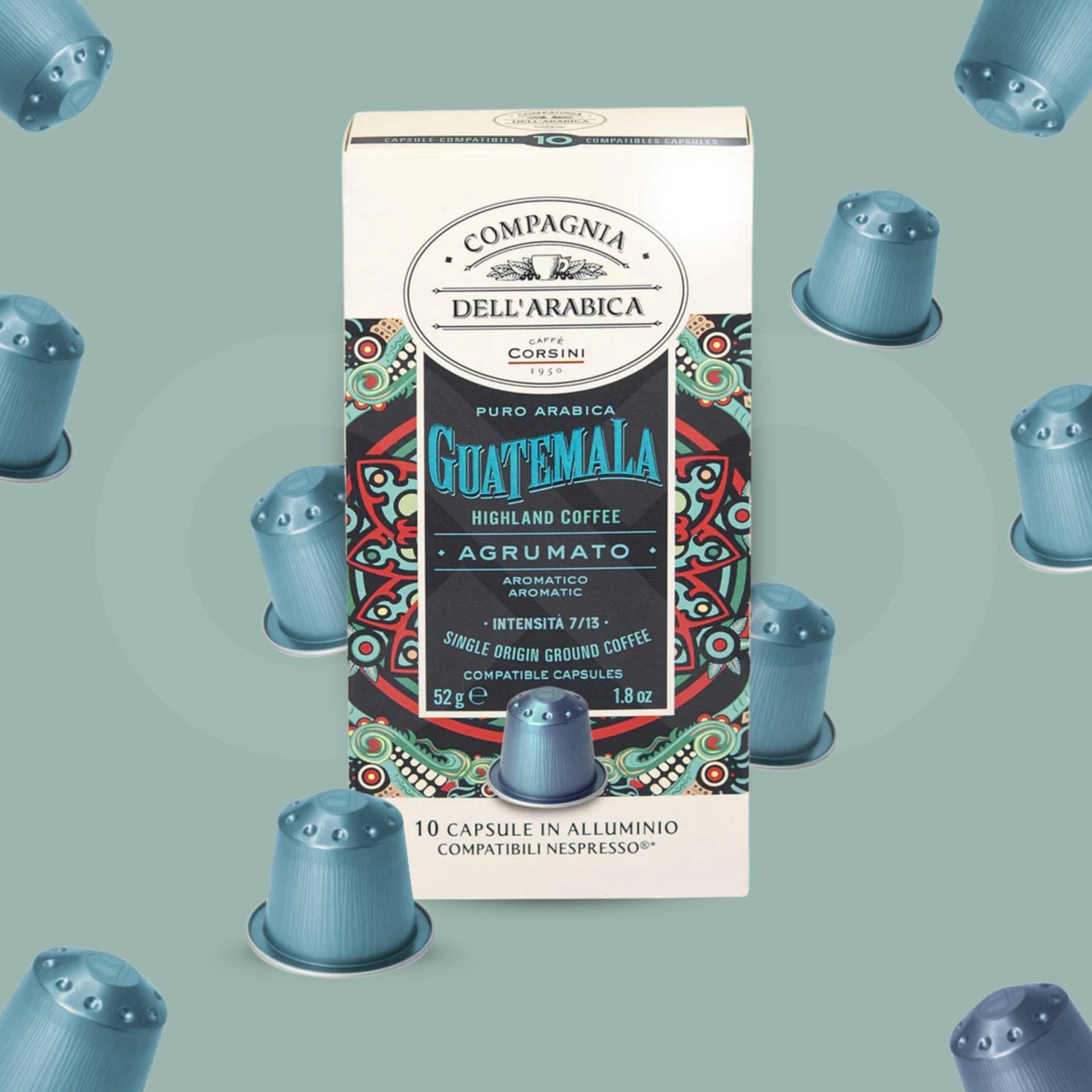 COMPAGNIA DELL ARABICA® Cáp Nespresso Decaffeinato 10 uds.