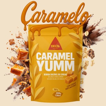 DELTA CAFÉS® Café Soluble Caramel Yumm 200g
