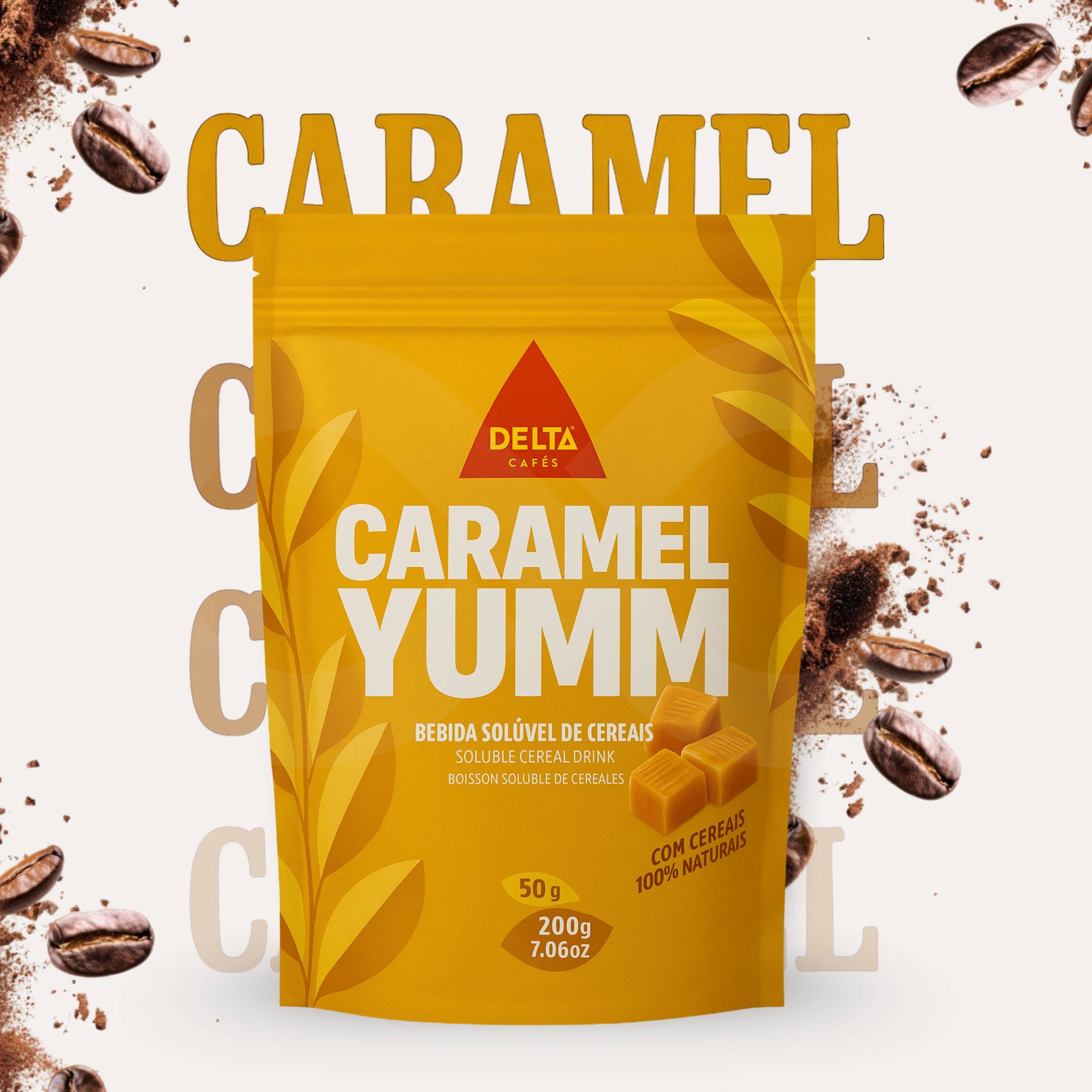 DELTA CAFÉS® Café Soluble Caramel Yumm 200g