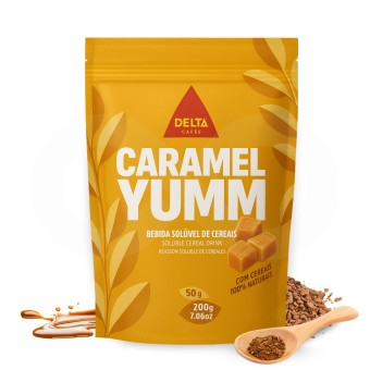 DELTA CAF�S� Oploskoffie Oplosbaar Caramel Yumm 200g