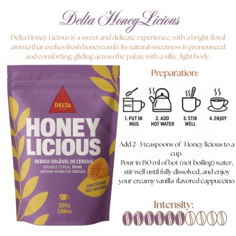 DELTA CAF�S� Caf� Soluble Honey Licious 200g