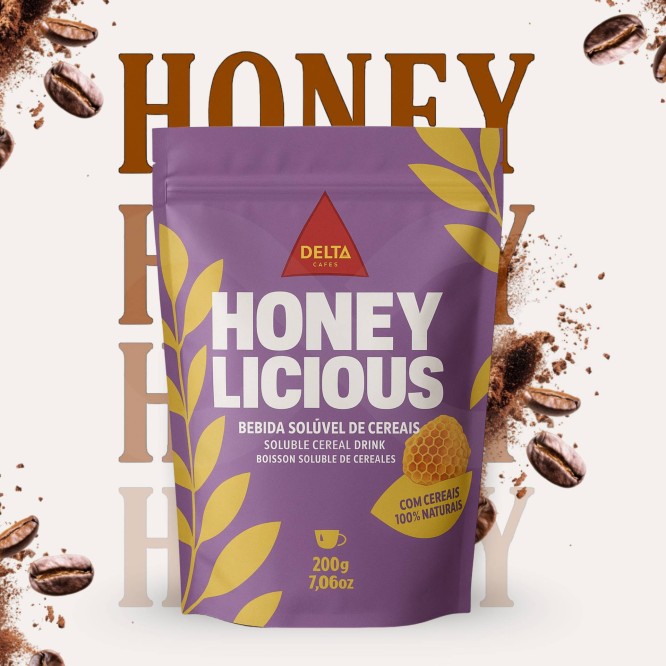 DELTA CAF�S� Caf� Soluble Honey Licious 200g